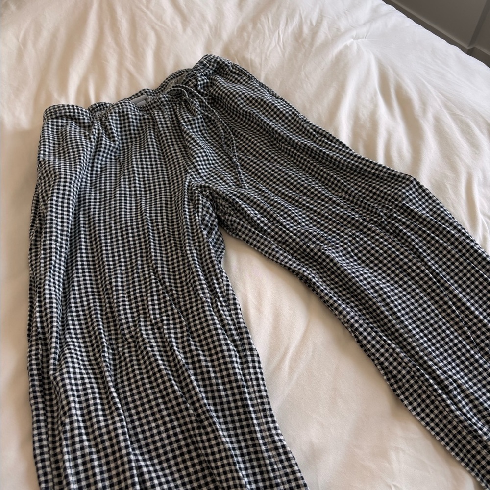 A New Day Gingham Linen Pants